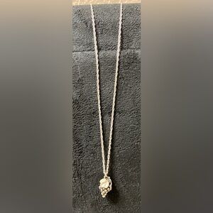 Vintage Silver Grapes Necklace
